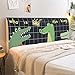 Copri testiera Letto Elasticizzato Fodera Fodera per Schienale Lavabile Dinosauro del Fumetto Stampato Protezioni Decorative per testiera all-Inclusive