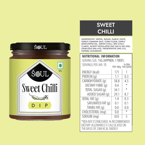Image of ADF Soul Sweet Chilli Dip | Sweet & Mildly Spicy Sauce With Red Peppers & Garlic | Ideal With Finger Foods & Spring Rolls | 230g.