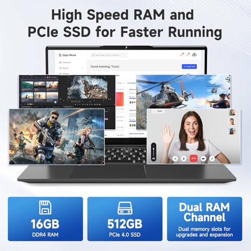 NIMO Laptop 15.6" IPS FHD Core i3-1215U 16GB RAM 512GB SSD miniatura 2
