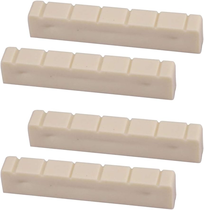 4 Pieces Plastic Guitar Slotted Nut For Classical Guitar 48mm