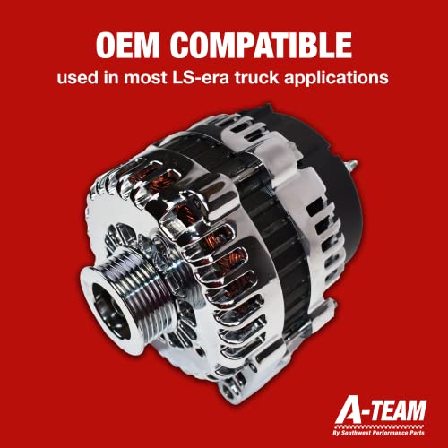 A-Team Performance - Gm Alternator Ad244 Style High Output 220 Amps 12V Chrome - Compatible With Ls Engine Cars And Trucks #TOP3