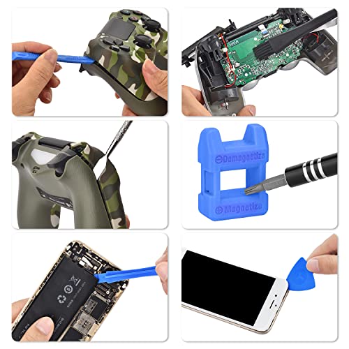 Easytime Repair Tool Kit Compatible For Ps4, Nintendo, Xbox One, 24 In 1 Triwing Screwdriver Kit, T6 T8 T9 T10 Torx Gamebit Compatible For Switch Lite, Joycon, Nes, Snes, Gba, 3Ds, Gamecube, N64 #TOP4