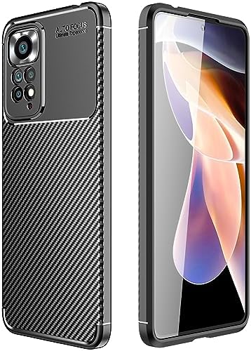 SEAHAI Custodia Per Xiaomi Redmi Note 11E Pro / 11 Pro 5G/4G - Traslucida Con Anello Porta Carte E Supporto 360° - Rosso, Antiurto Militare