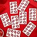 AOZUO 10 Sheets/80pcs Lip Tattoo Stickers, Red Fake Lips Kiss Temporary Tattoo, Waterproof Sexy Tattoo Lip Stickers Body Bright Color Kiss Sticker for Women Girls Valentines Decorations