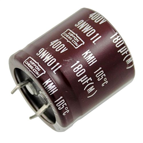 2x Electrolitico Condensador 180u00b5F 400V 105u00b0C ; KMH400VN18130X30T2 ; 180uF