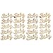 20Pcs Baby Brief Holzstücke Wortzeichen Langlebig Schreiben Personalisierte Modellierung DIY Holzhandwerk für Home Party Dekorativer Holzchip (90x45mm)