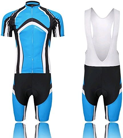 Amazon サイクルジャージ サイクルウエア 男性用 自転車ウエア 上下セット ブラック パッド付き 夏用 カッコイイ サイクル 自転車 サイクルジャージ 通販