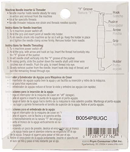 Dritz 253 Machine Needle Inserter & Threader For Sewing #TOP1