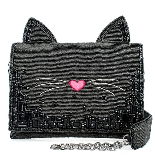 Mary Frances Kitty Couture Crossbody Handbag, Black - Main Image