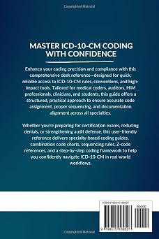 مرجع مكتب Icd-10-cm: دليل الوصول السريع إلى ترميز Icd-10-cm الدقيق مع تفسيرات واضحة وأمثلة عملية وإرشادات أساسية