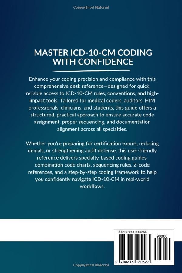 Image of ICD-10-CM Desk Reference: A Quick-Access Guide to Accurate ICD-10-CM Coding with Clear Explanations, Practical Examples, and Essential Guidelines