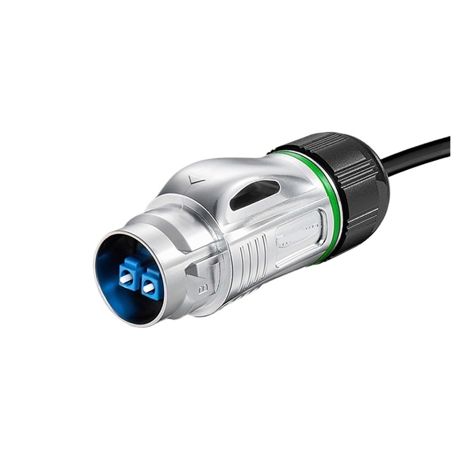 QAZXSEMUI BD24 Fiber Optic Industrial Connector IP68 Metal Aviation Plug Room Network LC Docking(Metal plug 5 meters)