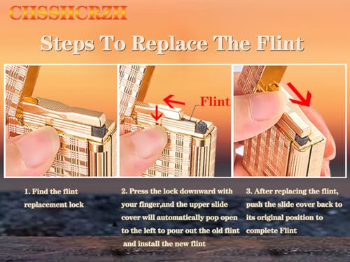 Encendedor Clásico De Aleación De Zinc Recargable miniatura 6