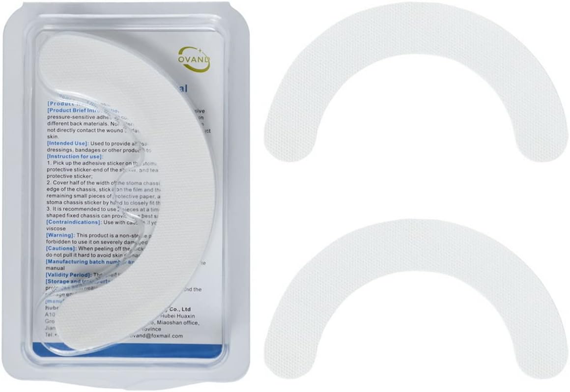Ostomy Supplies Skin Barrier Strips,Elastic Hydrocolloid Skin Extender Strips for Colostomy Bags,Universal Waterproof Half Rings. (20 Pieces) : Health & Household