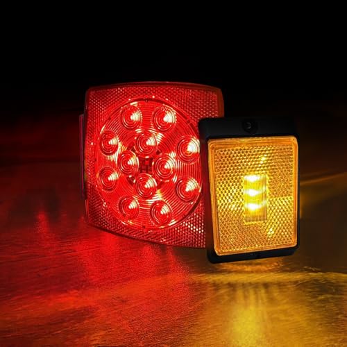 image for fouwick LED Trailer Light Kit,License plate light, 12V,IP67 Waterproof