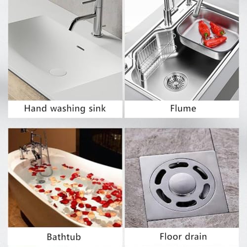 Image of 4 inchx4 inch Disposable Shower Drain Hair Catcher | Self-Adhesive, Insect-Proof Mesh Cover for Bathroom, Bathtub, Kitchen & Sink (10)