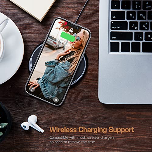 Lohasic For Iphone 14 Case, Vintage Classic Matte Pu Suede Leather Cover With Logo Visible, Soft Tpu Bumper Phone Cases Compatible With Iphone 14 6.1 Inch (2022) 5G - Brown #TOP6