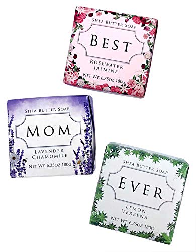 Best Mom Ever French Milled Luxury Soap Set of 3 Bars (6.35oz)