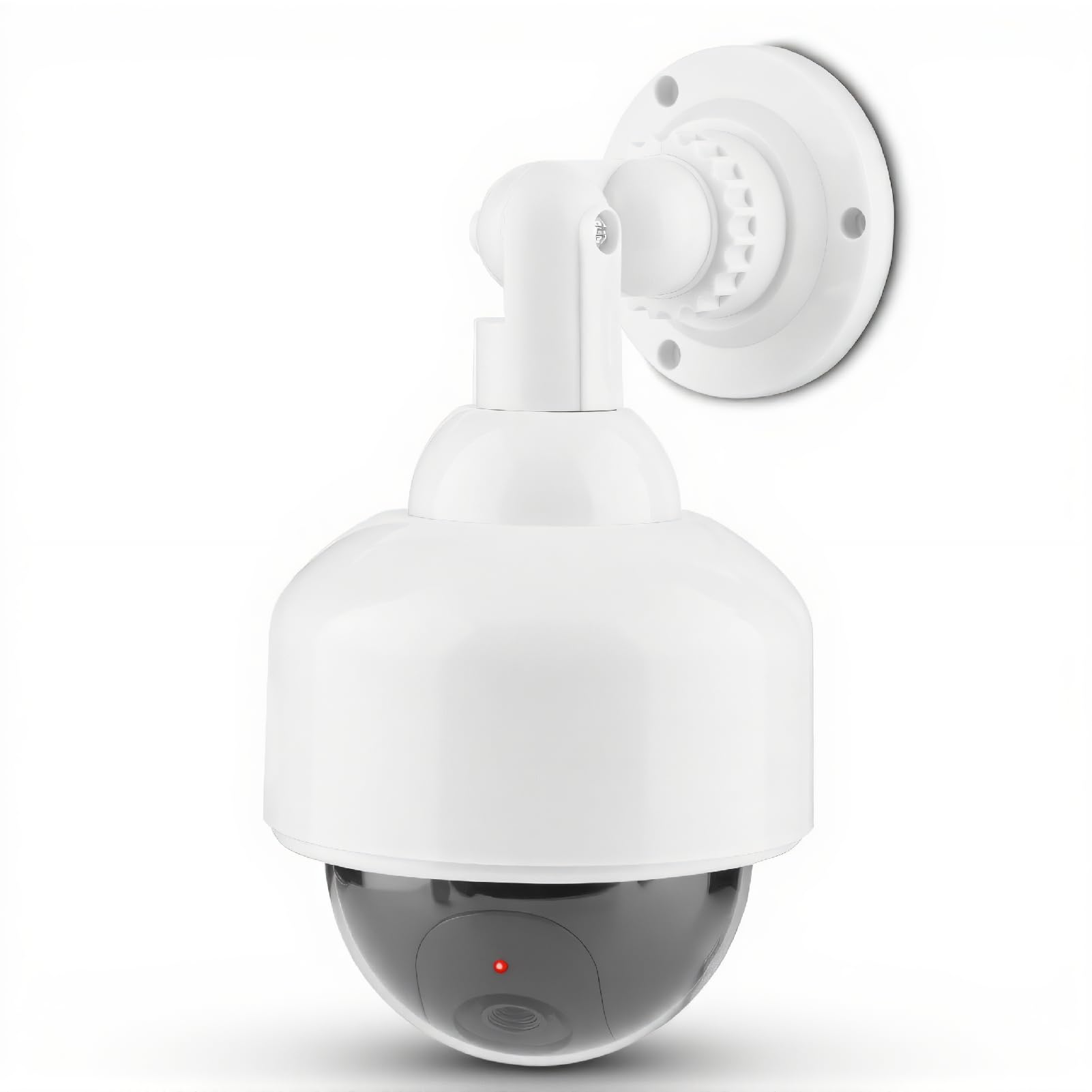 Tosuny Dummy Security Camera, Indoor/Outdoor Waterproof Dummy Dome CCTV Camera Blinking Fake Surveillance Camera With Flashing LED, 360 Degree Rotation
