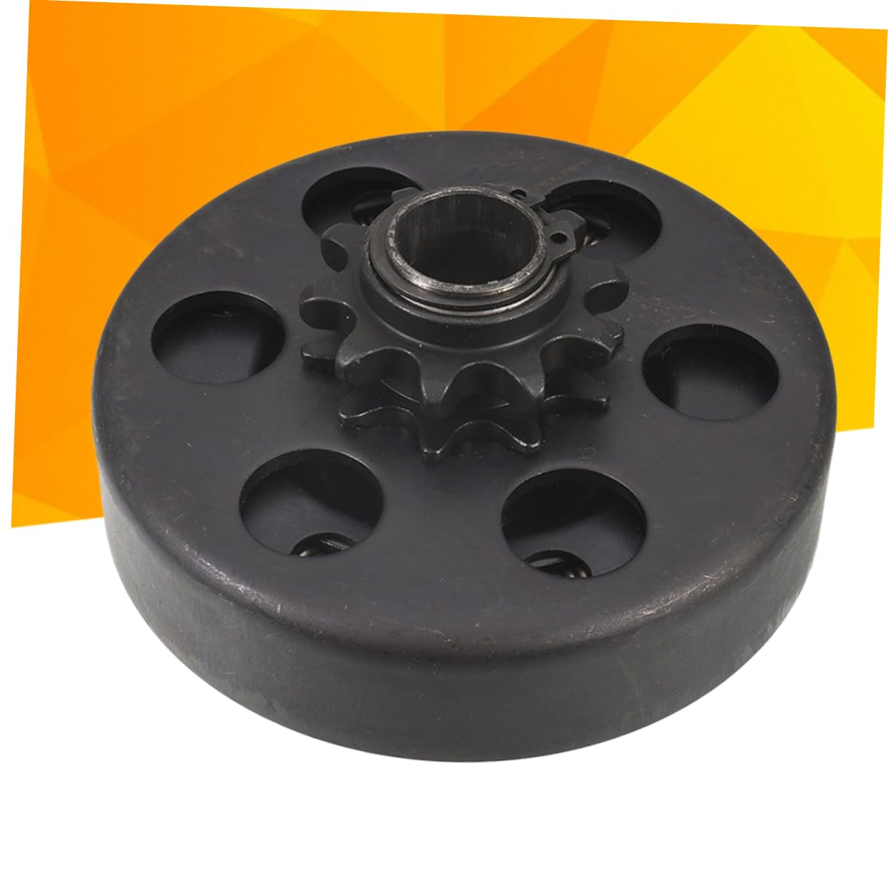 Mobestech Frizione Centrifuga Automatica per Minibike e Karting 19mm Nero in Metallo 10 Sporgenze Facile da Installare per Motore 3,5-7hp