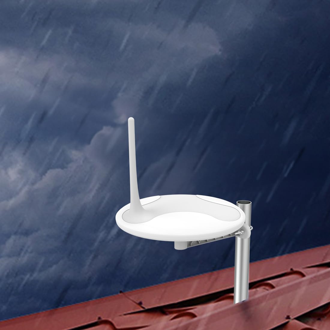 Spacetronik 4K DVB-T2 Antenne Außen Aktiv mit Verstärker