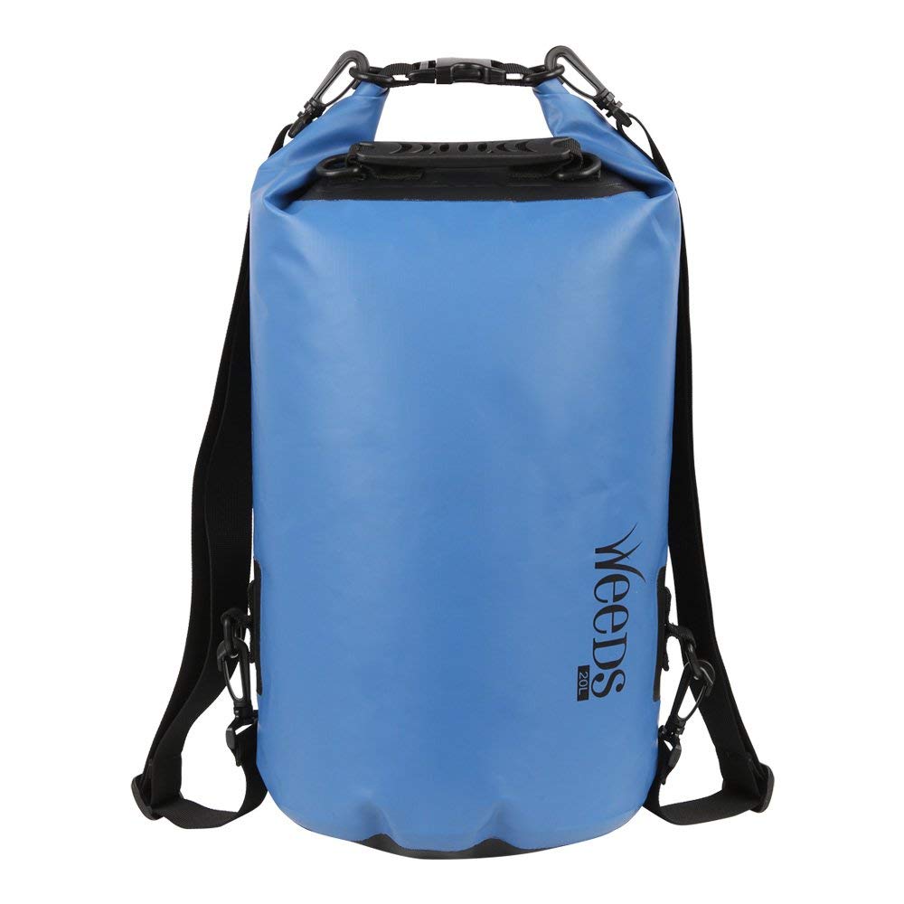 Weeds PVC Waterproof Dry Bag Roll Top Closure Compression Sack for Swimming Kayaking Boating Rafting Canoeing Fishing Camping Hiking