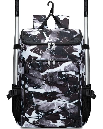 FOKDUVB Baseball Softball Gear Bag for Boys Girls Ages 8-12, Dark Gray