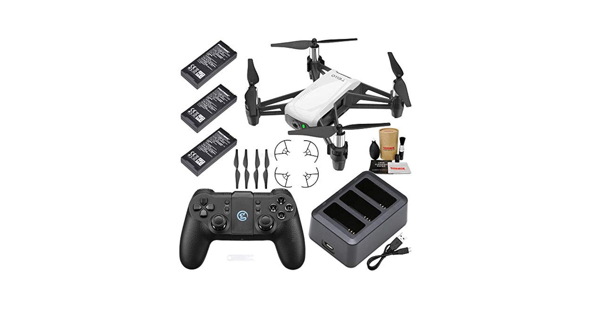 Tello Drone Quadcopter Boost Combo Bundle with 3 Batteries