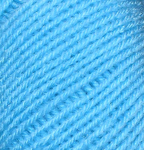 Image of M.G ENTERPRISE 100% Acrylic Wool Sky Blue (Pack of 16) Baby Soft Wool Ball Hand Knitting Wool /Art Craft Soft Fingering Crochet Hook Yarn, Needle Knitting Yarn Thread Dyed a€¦ R