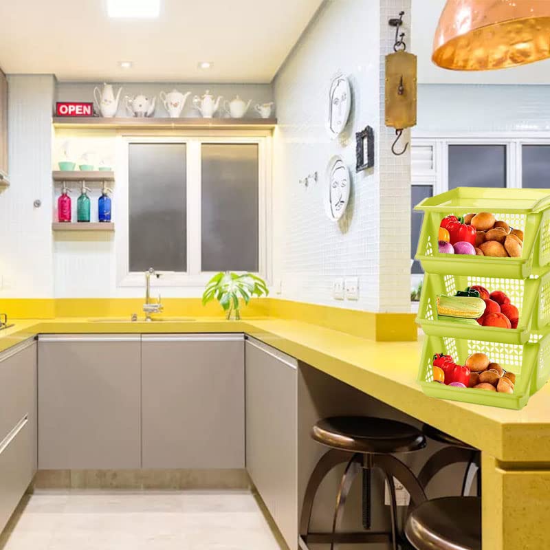 Cestello Portabottiglie Plastica 6 Posti Rosso - Impilabile Mobil Plastic - Foto 4