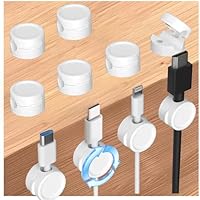 Rliocvhe 10 Pcs Magnéticos Organizador de Cables, Soporte para