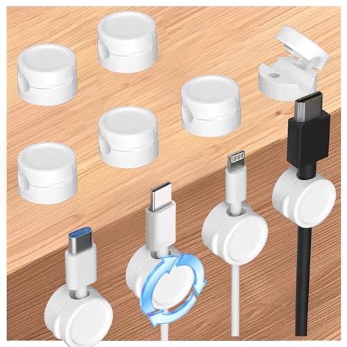 Ya en mundofriki.es: Rliocvhe 10 Pcs Magnéticos Organizador de Cables, Soporte para Cables Regalo, Clip de Cable para Escritorio/Mesitas de Noche/Cables de Carga/HDMI/USB