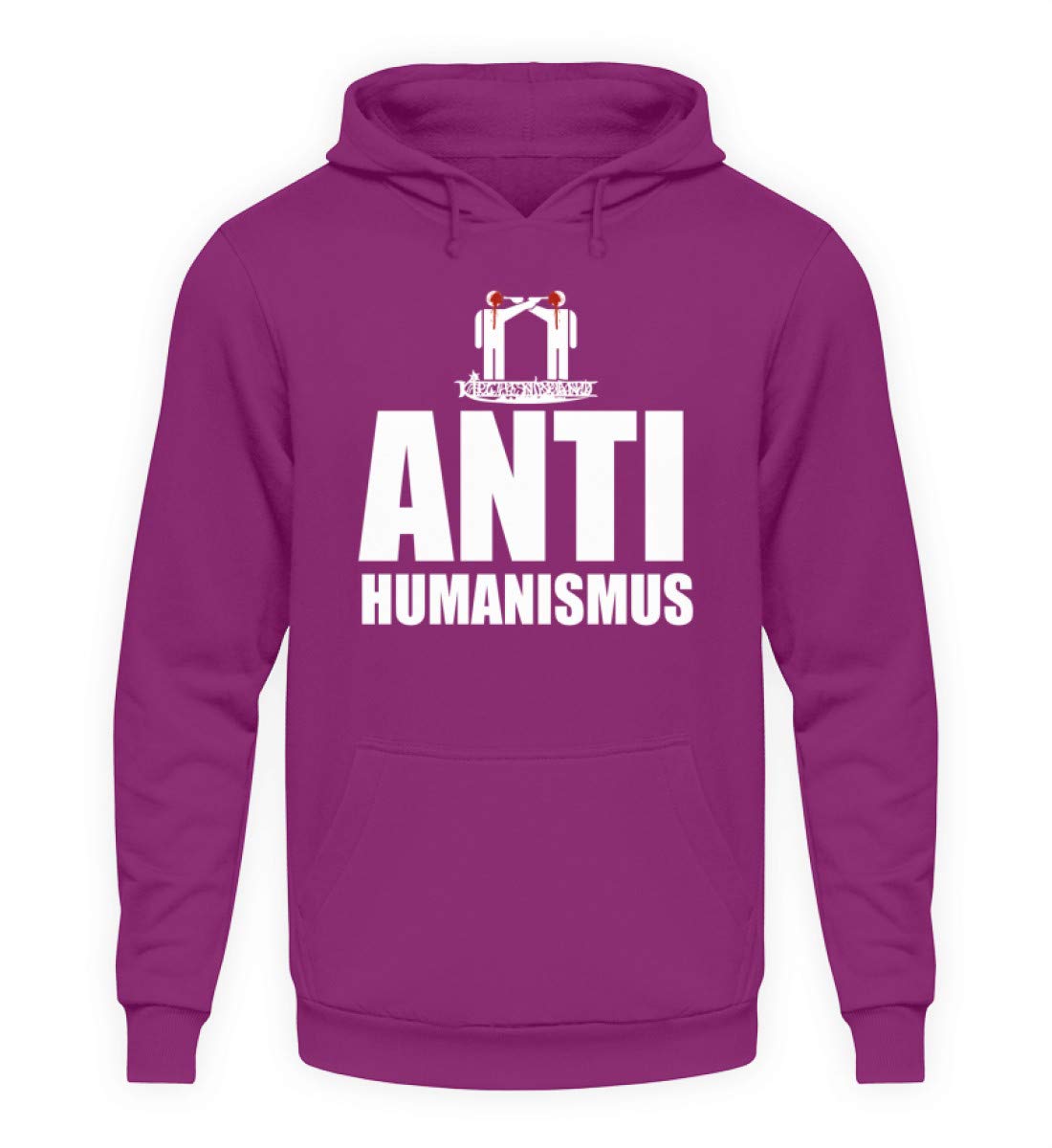 Kirchenbrand pull à capuche unisexe anti-humanisme XL noir confortable