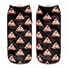 3D Sock Poop Emoji Heart Cartoon Animal Print For Woman Man Boy Girl Free Size