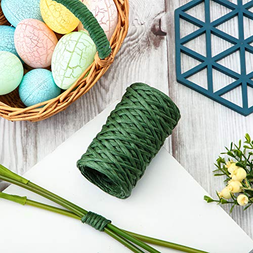 image for Syhood 65 Feet Floral Wire Vine Wire Bind Wire Rustic Craft Wire Wrapp