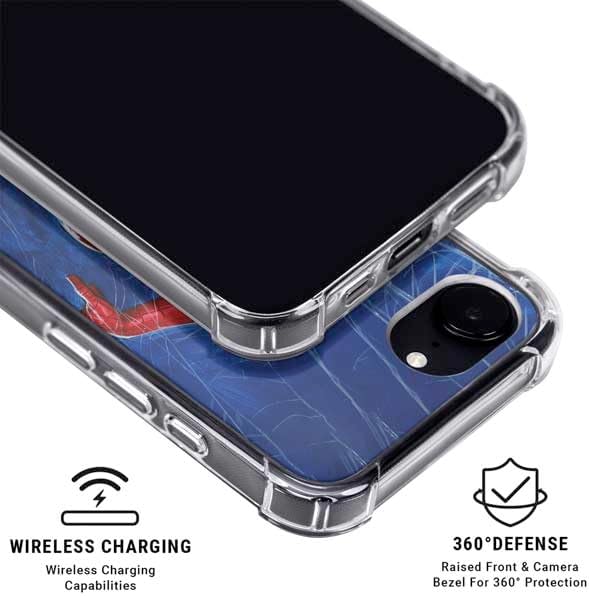 Skinit Phone Case Compatible with MagSafe iPhone 16e - Officially Licensed Marvel Spiderman World of Webs Design