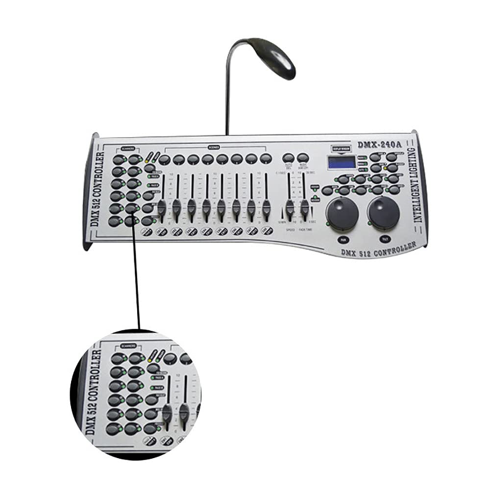 DMX 512 Controller, DMX 240A Konsole Bühnenbeleuchtung DJ-Controller, DMX-Controller zum Bearbeiten des Programms der Bühnenbeleuchtung