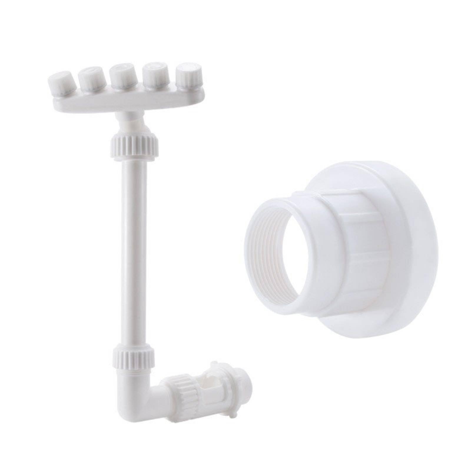 Easy Installation 5-Head Pool Fountain Stand 360° Rotatable 5-Nozzle Pool Aerator Soothing Sound Adjustable Waterfall Sprinkler for Swimming Pools, Garden Ponds, 5-Head W 3-Tier Adpt-image-7