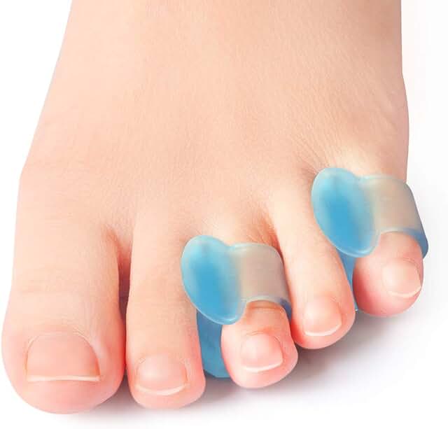 Povihome Gel Toe Separator, Pinky Toe Spacers, Little Toe Spacers for Overlapping Toe, Little Toe Cushions for Preventing ...