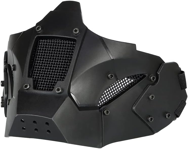 Tactical Airsoft Mask Outdoor Shooting Sports Gear Fast Helmet Side Rail Mount with Head Band