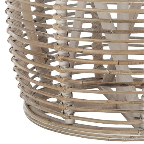 Safavieh Home Collection Maui Rattan Drum Table Stool - Image 5