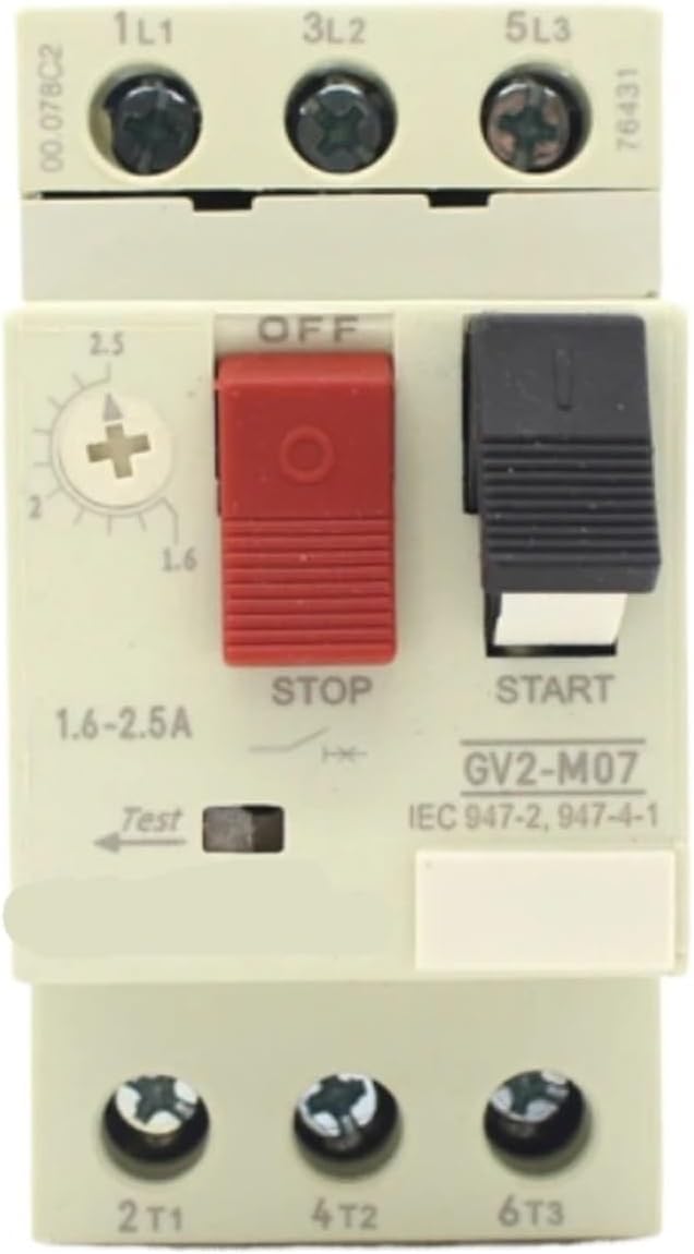 Motor Control and Protection 1.6A-2.5A GV2-M07 Electric Motor Circuit Breaker