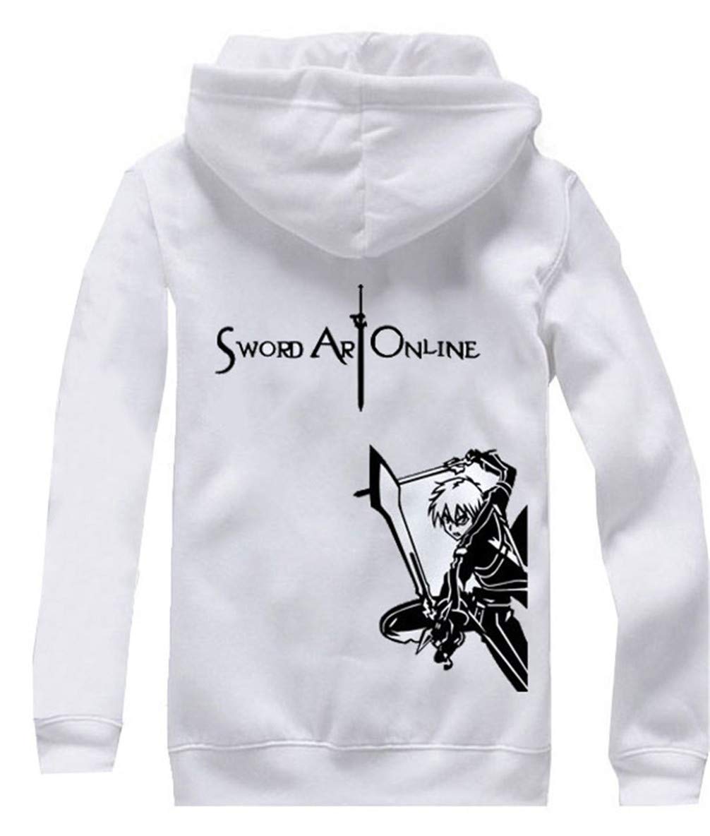Anime Sword Art Online Kirito SAO bluzy z kapturem kurtka dla dorosłych cosplay zamek kurtka odzież wierzchnia płaszcz