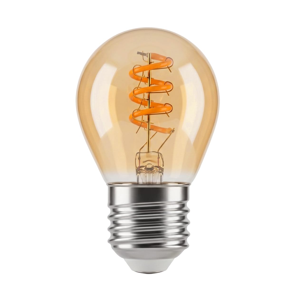 HOFSTEIN E27 LED Warmweiss Glühbirne Vintage Kugel 10er Set 4 Watt 220 Lumen 2200 Kelvin G45 Dimmbar Leuchtmittel für Gemütliche Atmosphäre In Wohnräumen