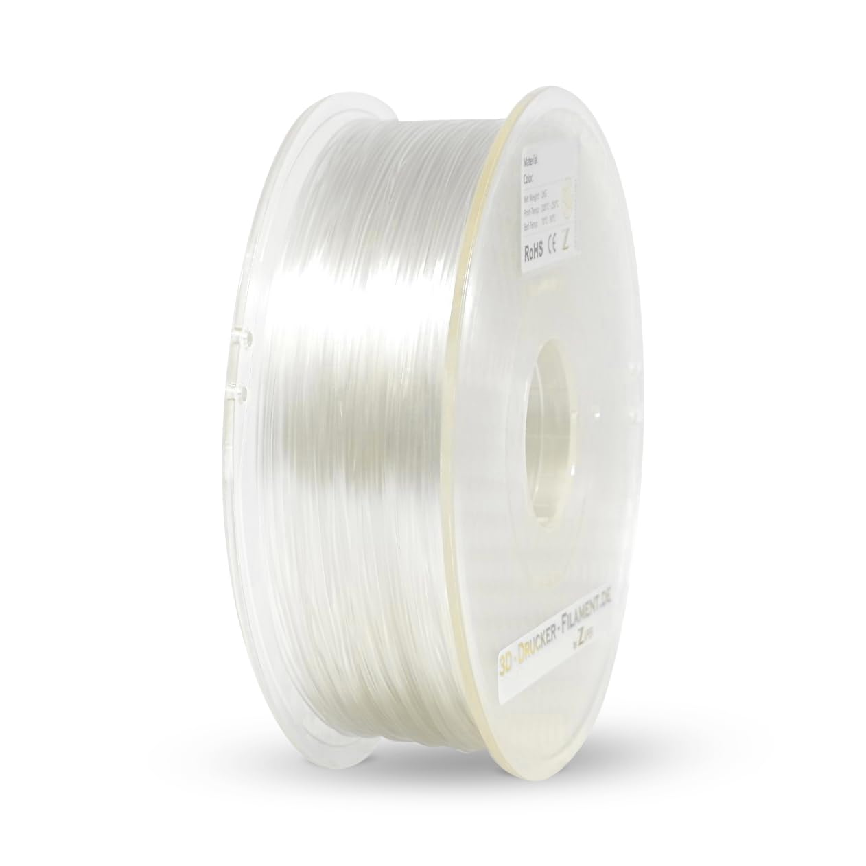 Z3DPLA 3D-Printer-Filament 2.85mm 1kg Transparent Clear (Shipping from Germany)
