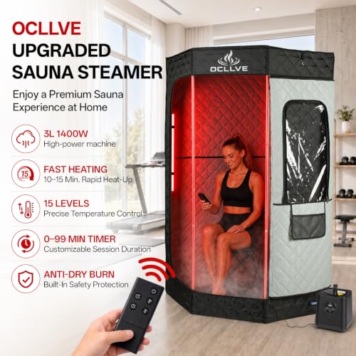 3L 1400W Portable Steam Infrared Sauna Box for Home & Indoor Use - Image 3