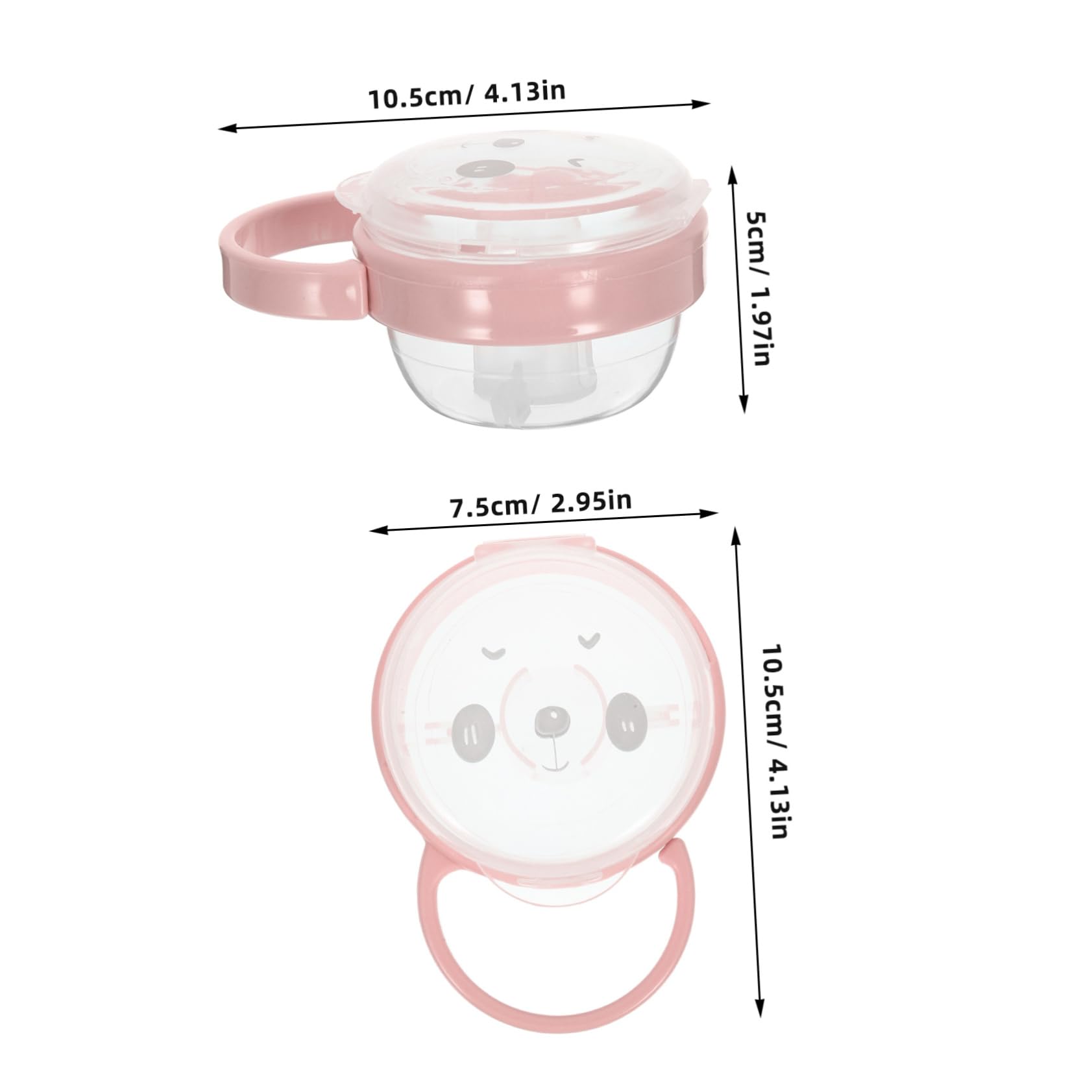SUPVOX Baby Pacifier Holder Case Portable Pacifier Storage Box Safe Pp Material Durable Easy to Clean
