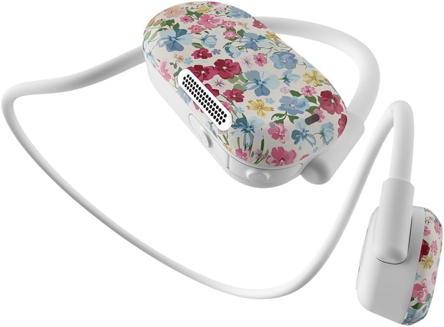 Purity Air Open Ear Headphones - True Air Conduction Wireless Bluetooth Open Ear Earbuds with Dual Mic for iPhone/Android - Secured Long Wearing Comfort, Sports Sweat Resistant (Solstice Bloom)