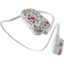 Purity Air Open Ear Headphones - True Air Conduction Wireless Bluetooth Open Ear Earbuds with Dual Mic for iPhone/Android - Secured Long Wearing Comfort, Sports Sweat Resistant Solstice Bloom