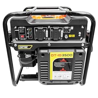 Benzin Inverter Generator 3,5kW | Stromerzeuger 230V + 12V | Notstromaggregat Digital Inverter 3500W | für Sensible Geräte z.B. Laptops, Handys, Fernseher